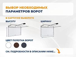 Секционные ворота 2500х2100 мм белые DoorHan rsd02